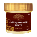 Декоративная паста Блёстки серебро XL