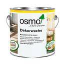 OSMO 3115 Dekorwachs Deckend светло-серая непрозрачная краска на основе масел и воска для внутренних работ