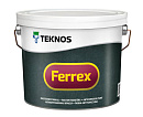 Teknos FERREX антикоррозионная краска-грунт черного цвета